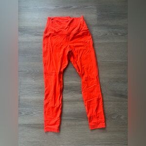 Lululemon Women’s Align Bright Red High-Waisted Leggings (25’’ inseam)